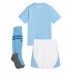 Manchester City Replika Babykläder Hemma matchkläder barn 2023-24 Korta ärmar (+ Korta byxor)
